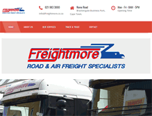 Tablet Screenshot of freightmore.co.za